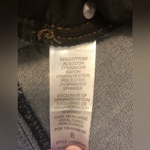 Wit & Wisdom Dark Wash Ankle Jeans Jegging Stretch Womens 8 - Picture 8 of 9